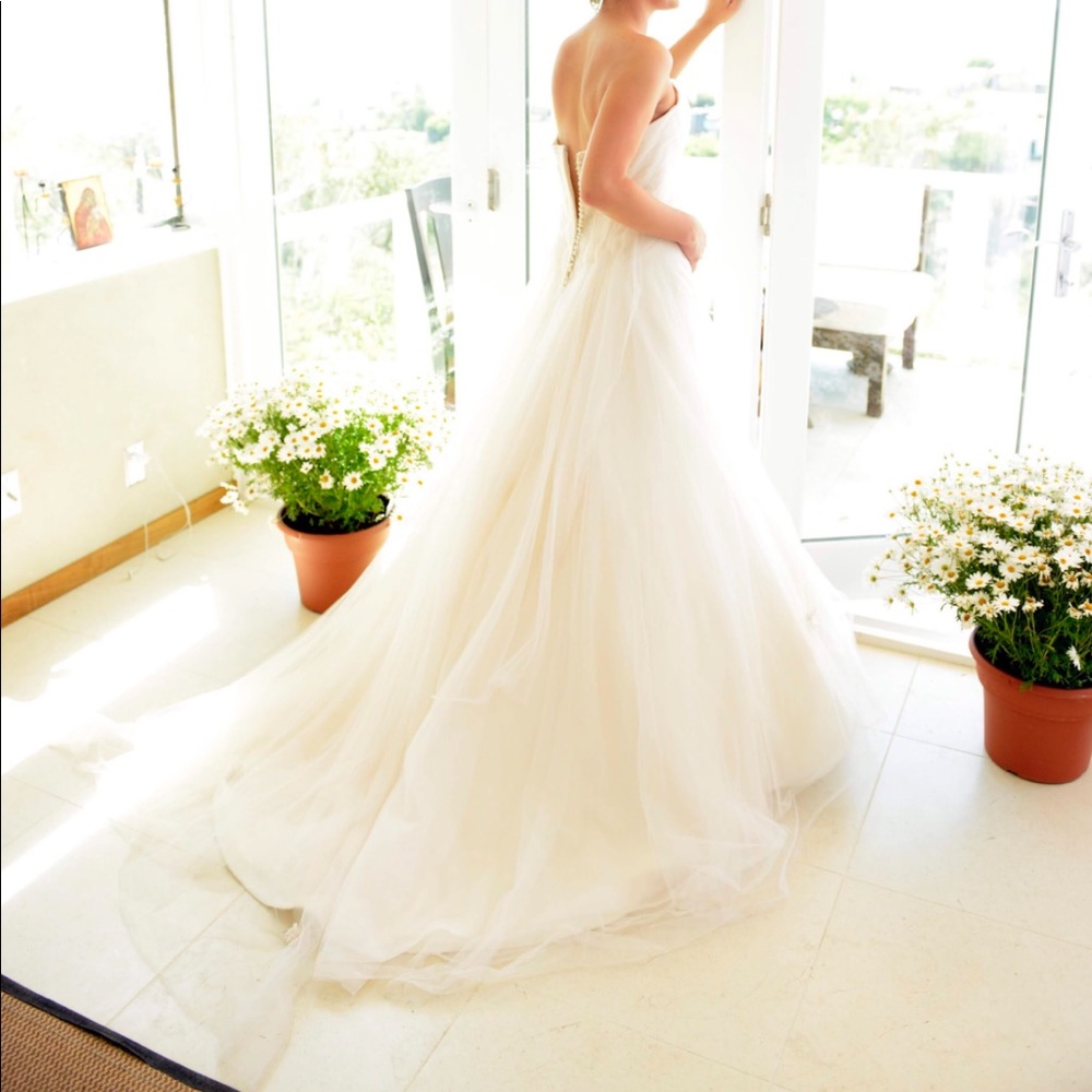 Blush wedding gown